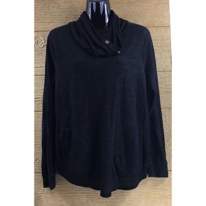 Femme by Tresics Womens Black Cowl Neck Sweater